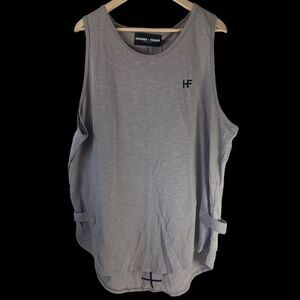 HOMME + FEMME LA Grey Triple Layer Tank Top NWT Sz XXL